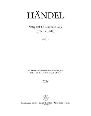 Händel, Georg Friedrich: Song for St Cecilia´s Day HWV 76