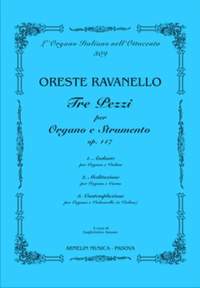 Oreste Ravanello: Tre pezzi per organo e strumento, op 117