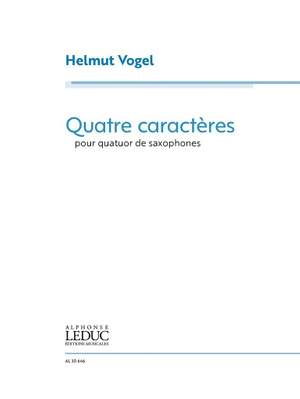 Helmut Vogel: Quatre Caractères for saxophone quartet