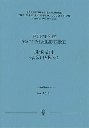 Maldere, Pieter van: Sinfonia I a più strumenti, op. 5/1 (VR 73), from: Sei sinfonie a più strumenti, op. 5