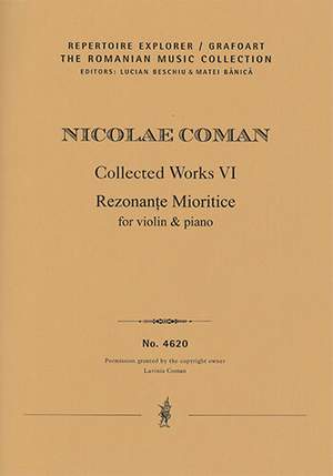 Coman, Nicolae: Rezonanțe Mioritice for violin & piano