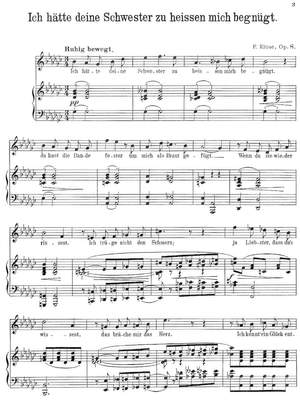 Klose, Friedrich: Verbunden. Neun Gedichte aus dem gleichnamigen  Liedercyclus von Friedrich Rückert for voice and piano
