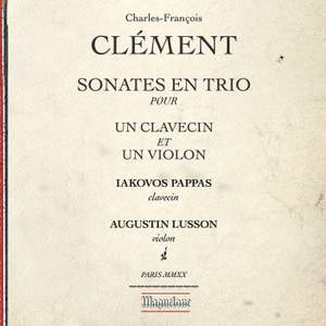 Clément: Sonatas for Violin & Harpsichord