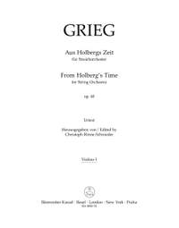 Grieg, Edvard: From Holberg's Time for String Orchestra, Op. 40