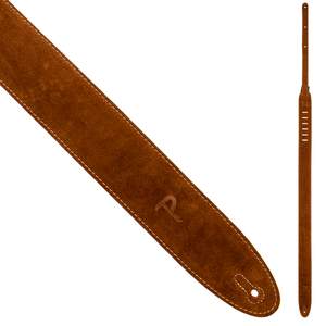 Perris 200 2.5" soft suede guitar strap brown