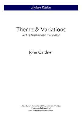Gardner, John: Theme And Variations Op.7 (Score & Parts)