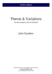 Gardner, John: Theme And Variations Op.7 (Score & Parts)