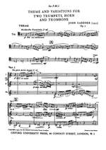 Gardner, John: Theme And Variations Op.7 (Score & Parts) Product Image