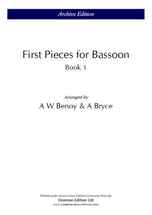 First Pieces For Bassoon Book 1