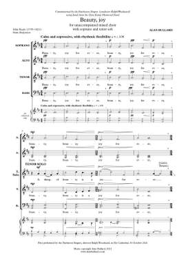 Bullard, Alan: Beauty, Joy (mixed choir)