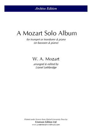 A Mozart Solo Album
