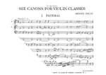 Holst, Imogen: Six Canons For Violin Classes Product Image