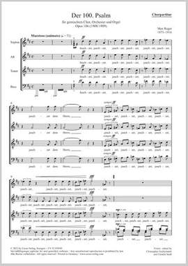 Reger, Max: Der 100. Psalm, Op. 106