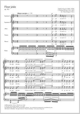Fauré, Gabriel: Fleur jetée in F minor, Op. 39/2