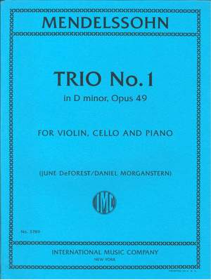 Mendelssohn Bartholdy, F: Trio No. 1 op. 49