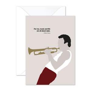 Miles Davis Greetings Card