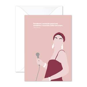 Nina Simone Greetings Card