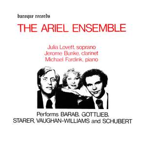 The Ariel Ensemble Performs Barab, Gottleib, Starer, Vaughan-Williams and Schubert