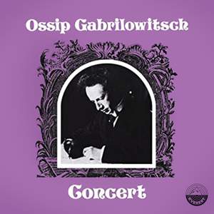 Ossip Gabrilowitsch Concert