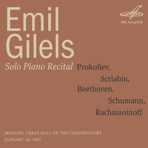 Emil Gilels: Solo Piano Recital. January 26, 1967 (Live)