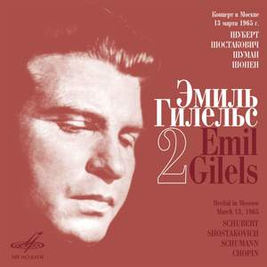 Emil Gilels Recitals, Vol. 2 (Live)