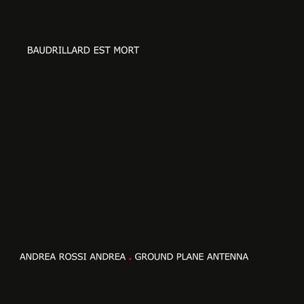 Baudrillard est mort