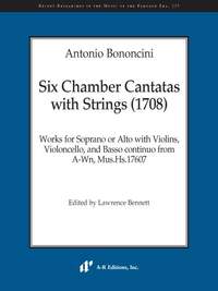Bononcini: Six Chamber Cantatas with Strings (1708)