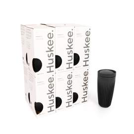 12x 16oz HuskeeCup with Lid - Charcoal