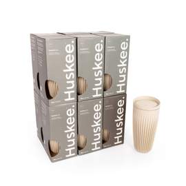 12x 16oz HuskeeCup with Lid - Natural