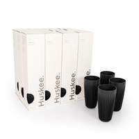12x 16oz HuskeeCup 4-pack - Charcoal