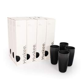 12x 16oz HuskeeCup 4-pack - Charcoal