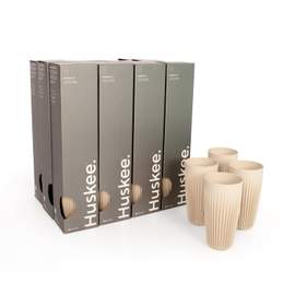 12x 16oz HuskeeCup 4-pack - Natural