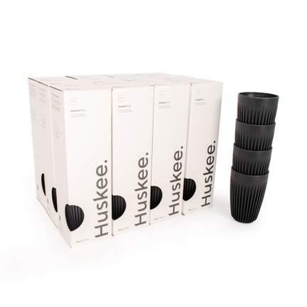 12x 12oz HuskeeCup 4-pack - Charcoal