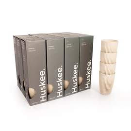 12x 12oz HuskeeCup 4-pack - Natural