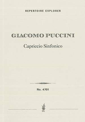 Puccini, Giacomo: Capriccio Sinfonico for orchestra