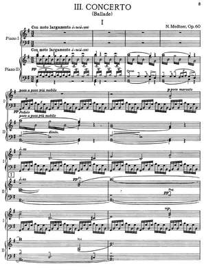 Medtner, Nicolas: Piano Concerto No. 3 in E minor “Ballade”, op. 60
