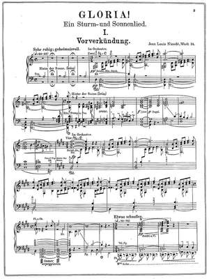 Nicodé, Jean Louis: Gloria! Symphonie für Grosses Orchester, Orgel und (Schluss-) Chor Werk 34