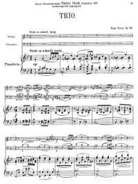 Kaun, Hugo: Trio for pianoforte, violin and violincello Op. 32