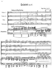 Kaun, Hugo: Quintet for Pianoforte , 2 Violins, Viola and Violoncello Op. 39