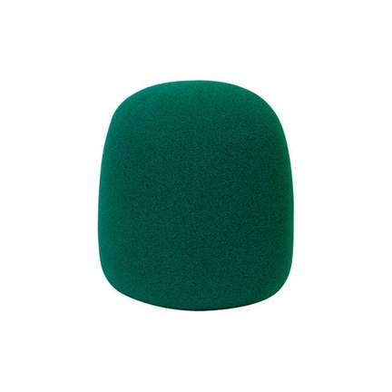 On stage microphone windsreen - green