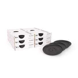 12x HuskeeCup Saucer 4-pack - Charcoal