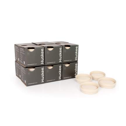 12x Universal HuskeeCup Lid 4-pack - Natural