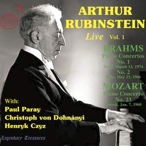 Arthur Rubinstein Live, Vol.1: Brahms, Mozart, Chopin