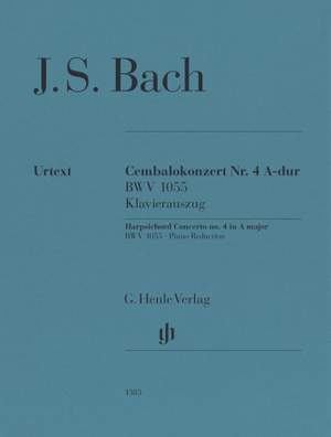 Bach, JS: Harpsichord Concerto No. 4 in A major BWV 1055