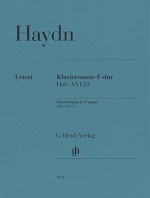 Haydn, Joseph: Piano Sonata in F major Hob. XVI:23