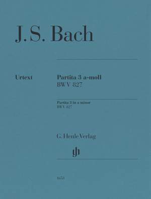 Bach, JS: Partita No. 3 in A minor BWV 827