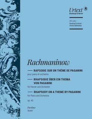 Rachmaninoff: Rapsodie sur un thème de Paganini op. 43