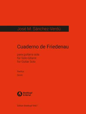 Sánchez-Verdú, José Maria: Cuaderno de Friedenau