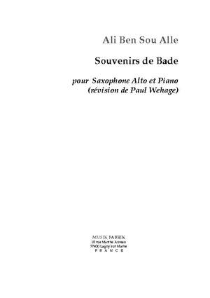 Ali Ben Sou-Alle: Souvenirs de Bade