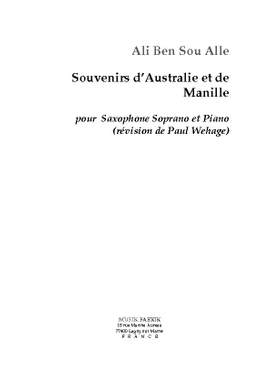 Ali Ben Sou-Alle: Souvenirs d'Australie et de Manille